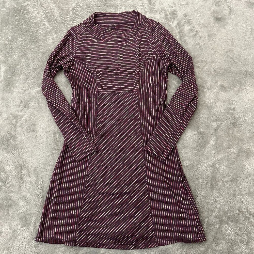 Prana Scramble Athletic Dress Long Sleeve Women's MEDIUM Outdoor Hiking